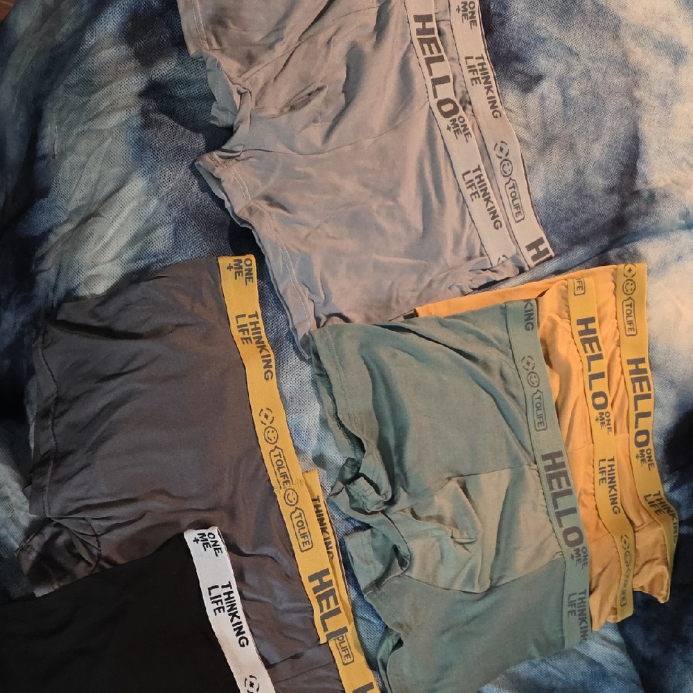 Nine (9) Pairs OfMen's Boxer Briefs Multiple Colors Super Sexy HELLO